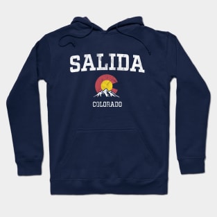 Salida Colorado CO Vintage Athletic Mountains Hoodie